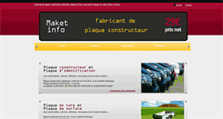Desktop Screenshot of plaqueconstructeur.com
