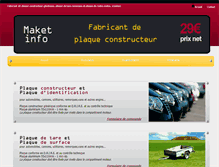 Tablet Screenshot of plaqueconstructeur.com